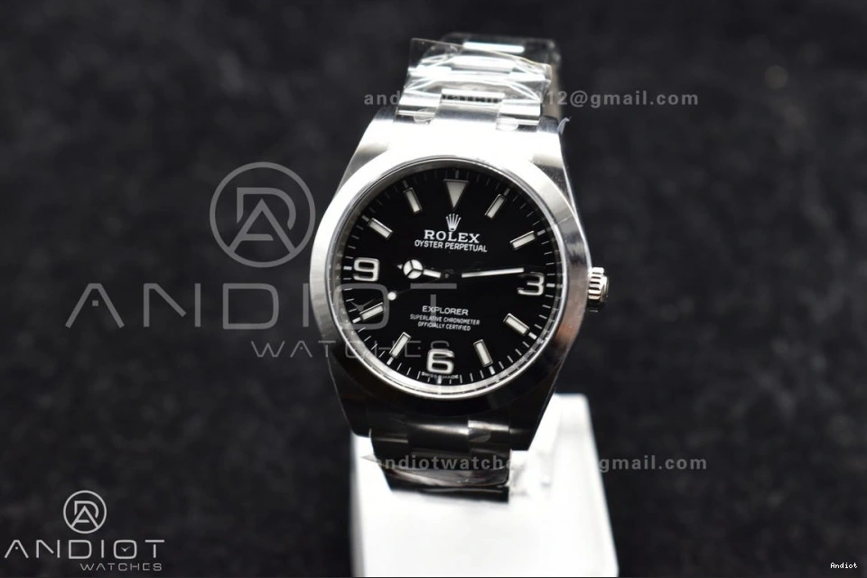 Explorer Dial 39mm Clean Edition I VR3132 SS Black 214270 1:1 on Bracelet Best 0305